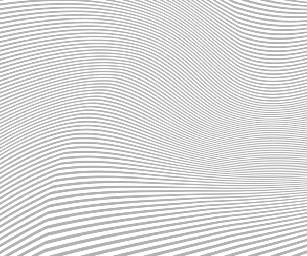 Lignes Courbes Monochrome Demi Ton Noir Blanc Motif Géométrique Fond — Image vectorielle