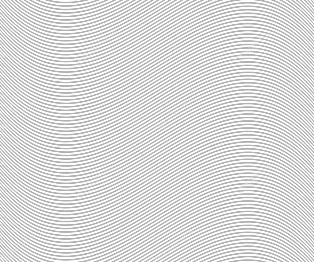 Abstract warped Diagonal Striped Background. Vector curved twisted slanting, waved lines texture. Brand new style for your business design.