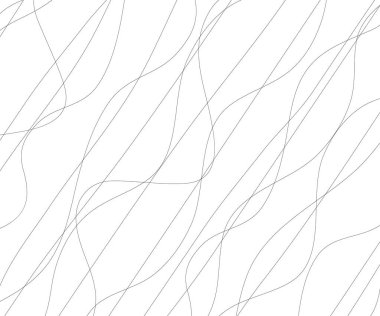 El çizgileri olan soyut çizgi deseni. Dalgalı çizgili vektör çizimi