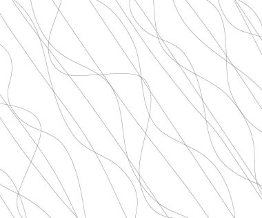 El çizgileri olan soyut çizgi deseni. Dalgalı çizgili vektör çizimi