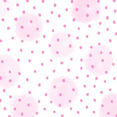 Polka noktaları arka planda fırça izi - el çizimi, renkli tatil geçmişi, web simgesi, sembol, işaret, romantik düğün, aşk kartı - resim soyut arkaplan