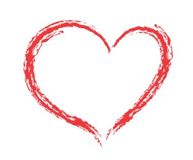 Kalp şekli vektörü, taslak çizimi sevgililer günü, düğün, aşk teması romantizmi için kullanılabilir