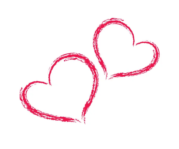Srdce Tvar Vektor Skica Ilustrace Lze Použít Pro Návrh Valentýna — Stockový vektor