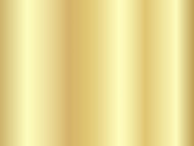Altın gradyan vektörü. Lüks çerçeve, kurdele, bayrak, web, sikke ve etiket için altın gradyan arkaplan dokusu metalik vektör çizimi. Zarif ışık ve parlak vektör şablonu