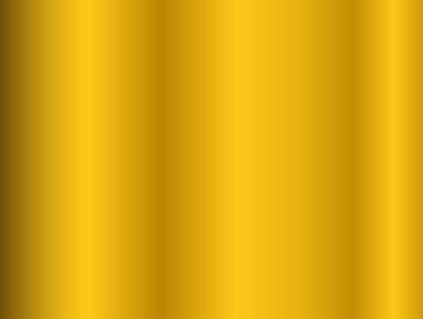 Altın gradyan vektörü. Lüks çerçeve, kurdele, bayrak, web, sikke ve etiket için altın gradyan arkaplan dokusu metalik vektör çizimi. Zarif ışık ve parlak vektör şablonu