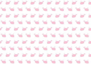 Balina ile kusursuz deniz sevimli deseni, yaz şablonu vektörü