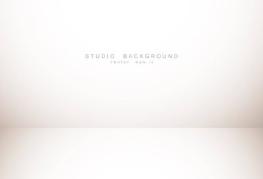 Soyut lüks boş pastel kahverengi gradyan, sınır kahverengi vignette, stüdyo fon ürünü, iş arkaplanı. Vektör İllüstrasyonu.