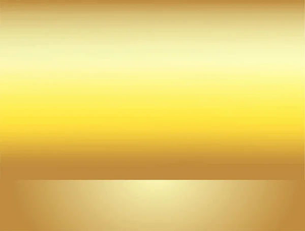 Пустой Золотой Градиентный Студийный Фон Роскошный Интерьер Рамы Копирайтом Вашего — стоковый вектор