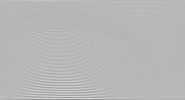 Fond Rayé Vague Noir Blanc Texture Simple Pour Votre Design — Image vectorielle