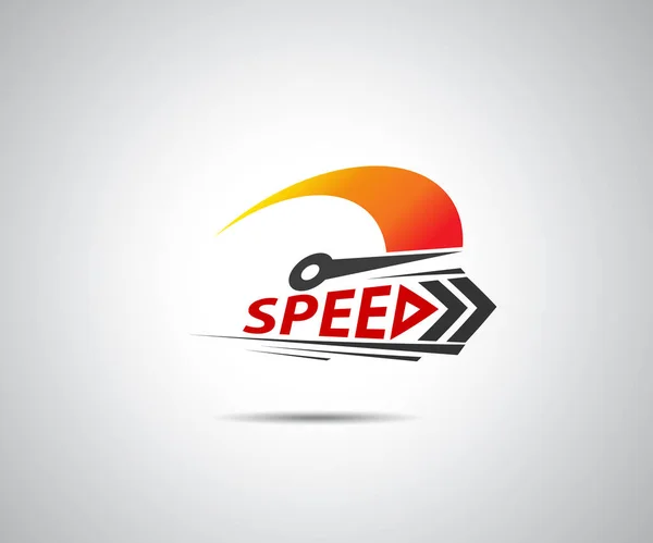 Snelheid Vector Logo Race Evenement Met Belangrijkste Elementen Van Modificatie — Stockvector