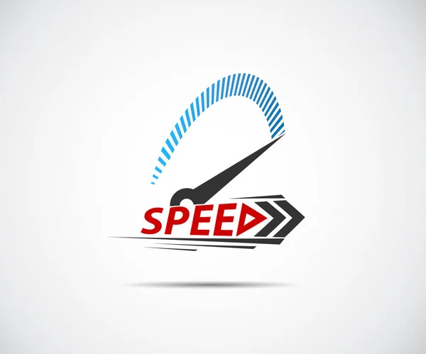 Snelheid Vector Logo Race Evenement Met Belangrijkste Elementen Van Modificatie — Stockvector