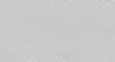 Siyah ve beyaz dalga çizgili arka plan. Tasarımınız için basit bir doku. EPS10 vektör resimleme arkaplanı