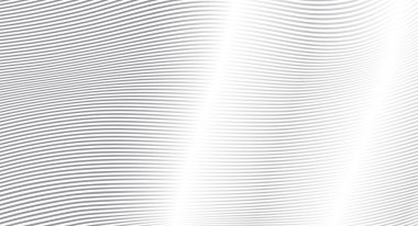 Siyah ve beyaz dalga çizgili arka plan. Tasarımınız için basit bir doku. EPS10 vektör resimleme arkaplanı