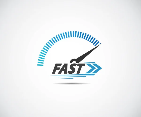 Velocidade Evento Corrida Logotipo Vetor Com Principais Elementos Velocímetro Modificação — Vetor de Stock