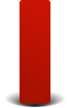 Gölgeli, pankartlı, etiketli kırmızı boş kağıt kırıntıları