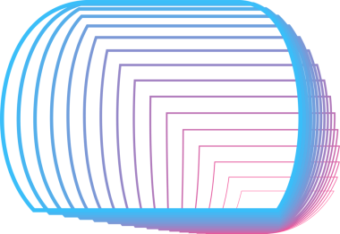 Kare gradyan mavi ve pembe çerçeve, pankart, marka, logo veya sembol