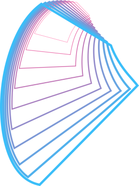 Kare gradyan mavi ve pembe çerçeve, pankart, marka, logo veya sembol