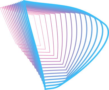 Kare gradyan mavi ve pembe çerçeve, pankart, marka, logo veya sembol