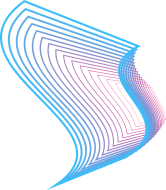 Kare gradyan mavi ve pembe çerçeve, pankart, marka, logo veya sembol