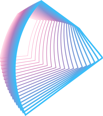 Kare gradyan mavi ve pembe çerçeve, pankart, marka, logo veya sembol