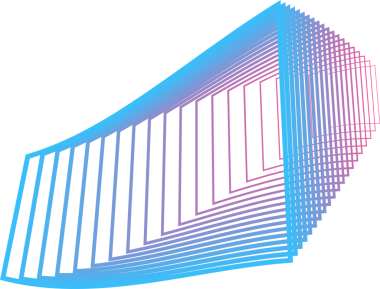 Kare gradyan mavi ve pembe çerçeve, pankart, marka, logo veya sembol