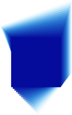 Gelecekçi mavi kare çerçeve. Dijital teknoloji kavramı