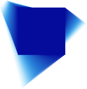 Gelecekçi mavi kare çerçeve. Dijital teknoloji kavramı