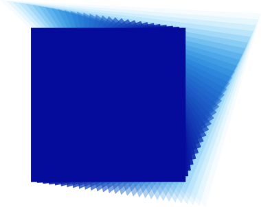 Gelecekçi mavi kare çerçeve. Dijital teknoloji kavramı