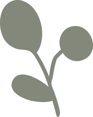 Çiçek ve yaprak doğal tasarım dekorasyonu