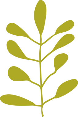 Çiçek ve yaprak doğal tasarım dekorasyonu