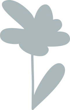 Çiçek ve yaprak doğal tasarım dekorasyonu