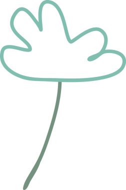 Çiçek ve yaprak doğal tasarım dekorasyonu