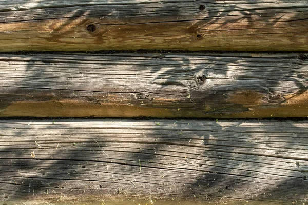 Wooden Wall Logs Background Texture Closeup — Stock Photo, Image