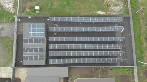 Sonnenkollektoren Elektrifizieren Die Nachhaltigkeit Des Planeten Grüne Energie Für Hause — Stockvideo