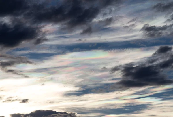 Iridescence Clouds Twilight Sky — Stock Photo, Image