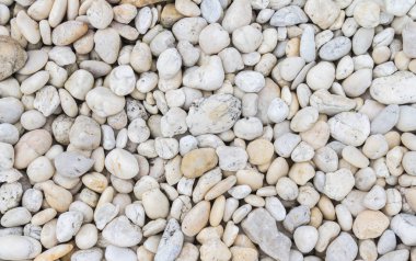 Beyaz çakıl taşı dokusu ve arkaplanı 