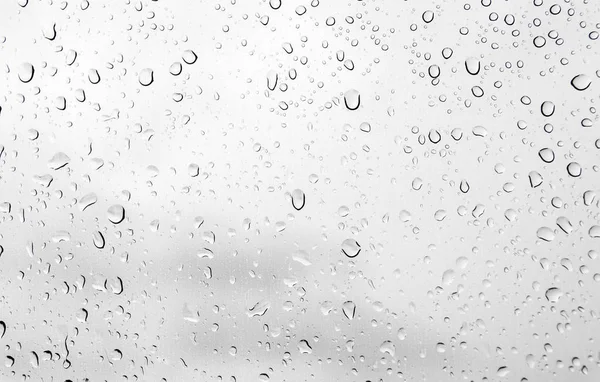 Gotas Agua Sobre Vidrio Gota Lluvia — Foto de Stock