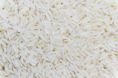 beyaz pirinç ham, tam çerçeve closeup
