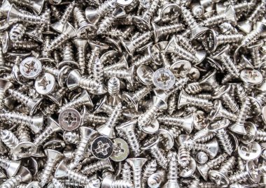 Metalik paslanmaz çelik vidalar, tam çerçeve