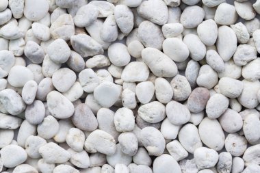 Beyaz çakıl taşı dokusu ve arkaplanı 
