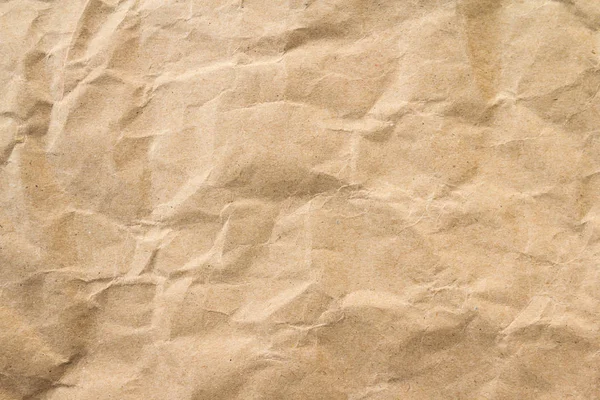 棕色折皱回收纸背景 — 图库照片