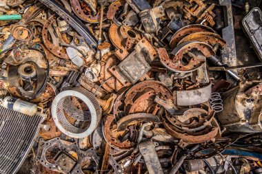 metal çöp, tam kare 