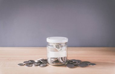 para tasarrufu, cam kavanoz sikke 