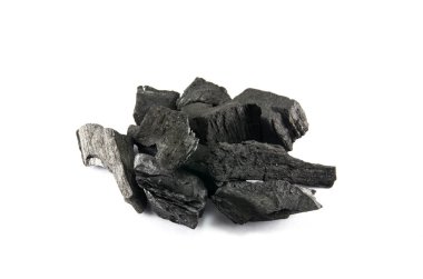 beyaz izole siyah kömür stüdyo çekim 