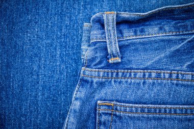 Yakından görünüme sahip kot pantolon dokusu