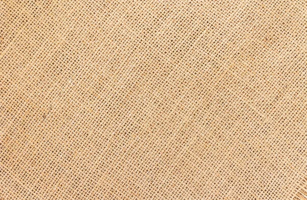 Beige Tyg Bakgrund Säckväv Material Horisontell — Stockfoto