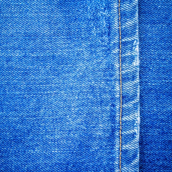 Blue Jeans Textur Mit Nahsicht — Stockfoto