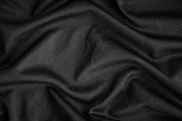 Texture Fond Tissu Noir — Photo