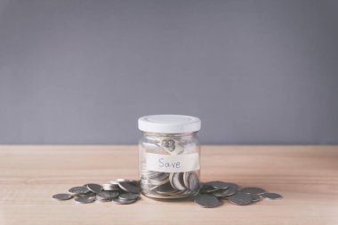 para tasarrufu, cam kavanoz sikke 