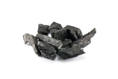 beyaz izole siyah kömür stüdyo çekim 